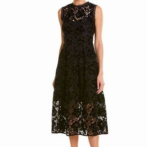 NWT Shoshanna Glengarry Velvet Floral Lace Sleeveless Dress size 8